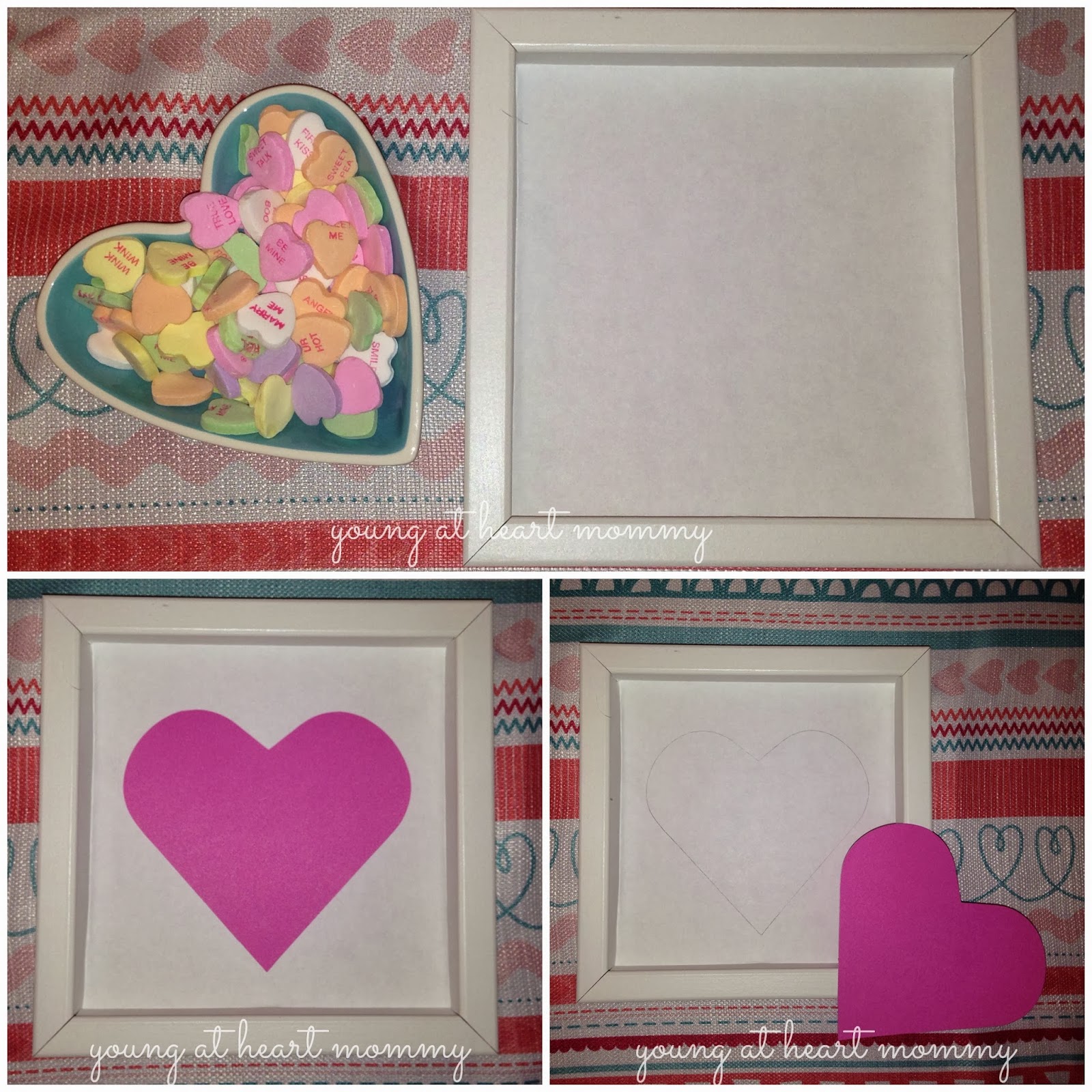 Anniversary /Valentines Day Gift Heart Candy Shadow Box