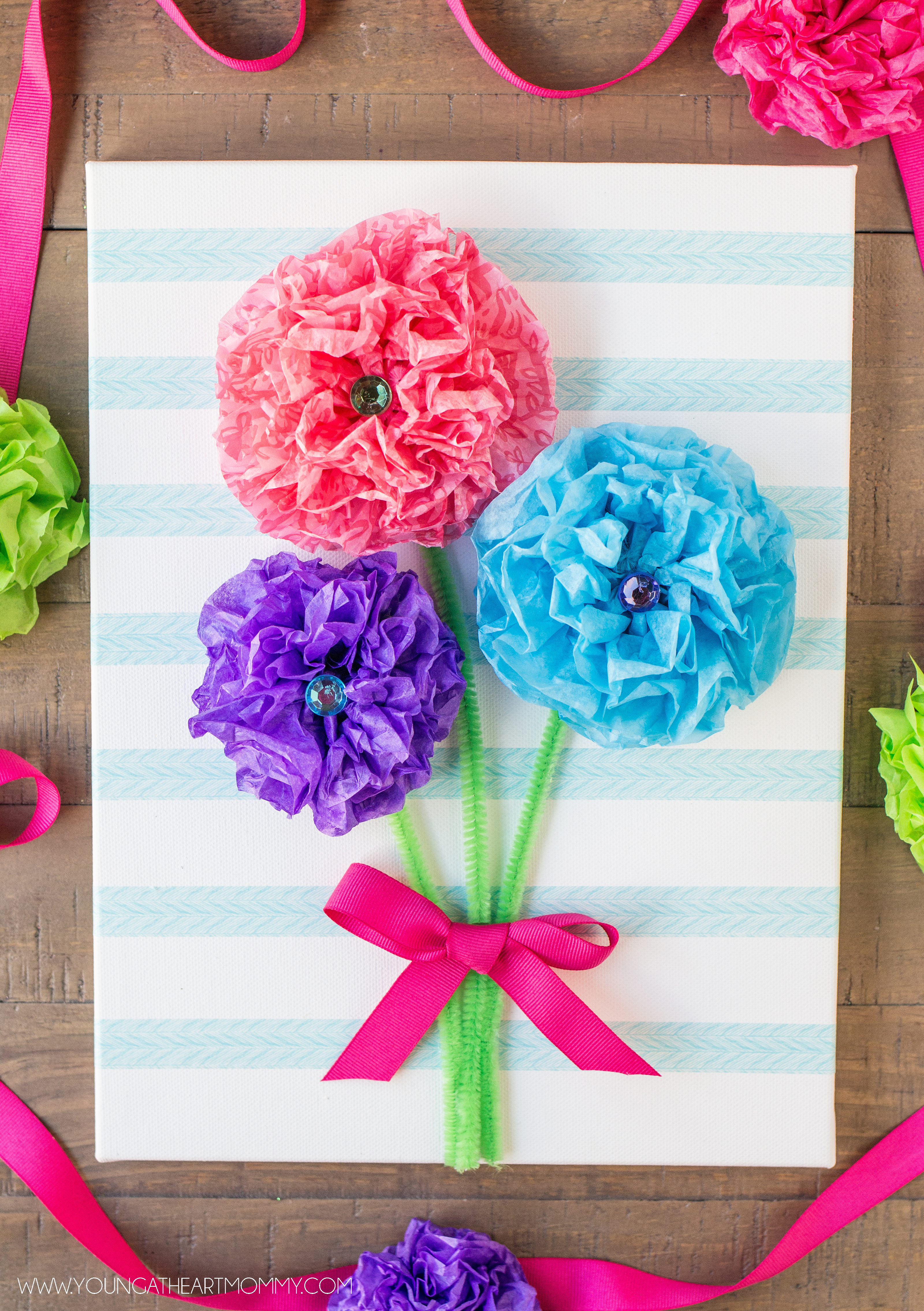6 Easy Diy Paper Party Decorations Handmade Charlotte Now Place Your Pretty Tissue Paper Flower